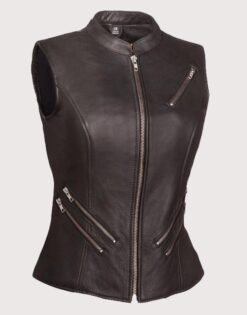 Riding Leather Vest For Women