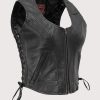 MC Style Women Leather Vest