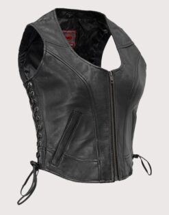 MC Style Women Leather Vest