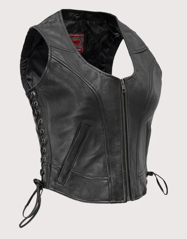 MC Style Women Leather Vest