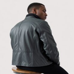 Deep Indigo Leather Jacket