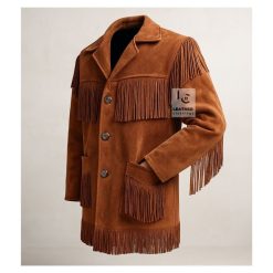 Best Men’s Suede Fringe Jacket MWJ1