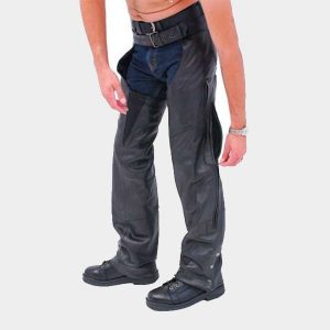 Alternative view of Dissolute Leather Motorcycle Chaps For Womens | WWS05