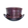 El Dorado Napa Vino Leather Top Hat With simple Band | TH124