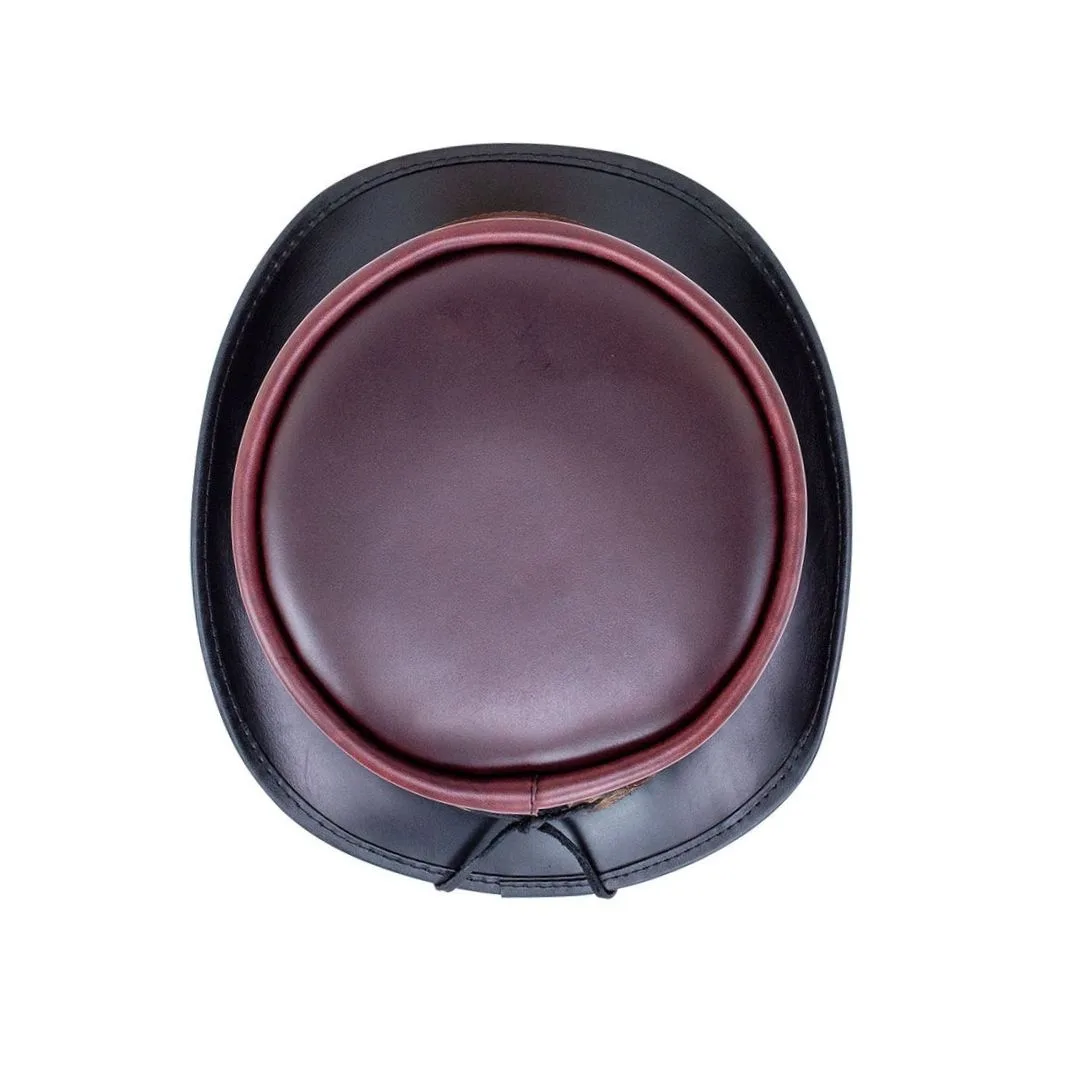 El Dorado Napa Vino Leather Top Hat With simple Band | TH124