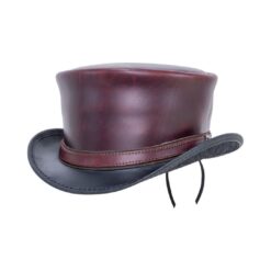 El Dorado Napa Vino Leather Top Hat With simple Band | TH124