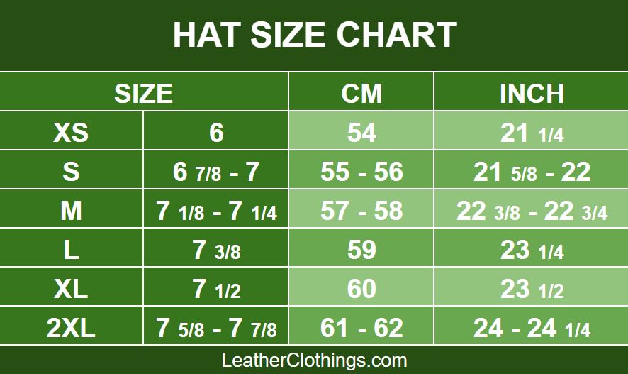 Hat Size Chart