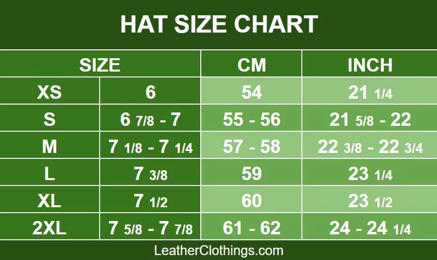 Hat Size Chart