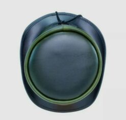 El Dorado Green Leather Top Hat With simple Band Voodoo Hatter, TH123