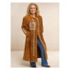 Ladies Long Leather Coat Stylish and Stunning LLC2