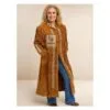 Ladies Long Leather Coat Stylish and Stunning LLC2