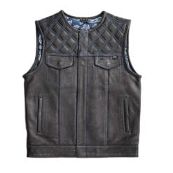Leather Vest Hunt Club Style