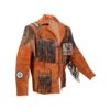 Men Western Rusty Brown Suede Jacket - Authentic Cowboy Look MSWJ103
