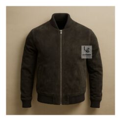 Black Suede Bomber Jacket Mens