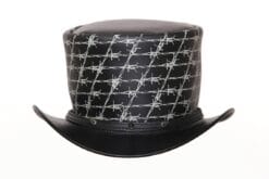 El Dorado Barbed Wire Printed Leather Top Hat