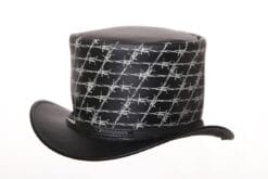 El Dorado Barbed Wire Printed Leather Top Hat