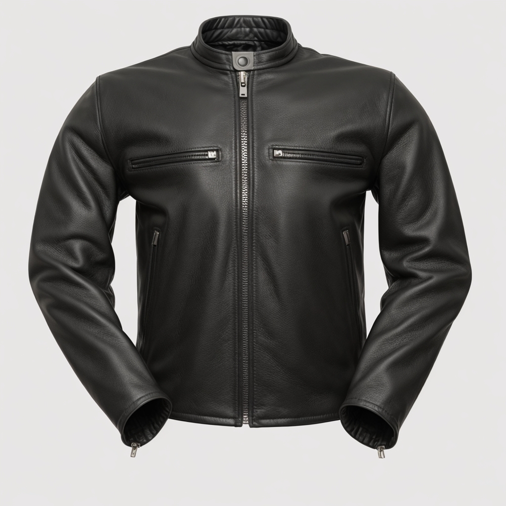 Mens Motorcycle Leather Jacket