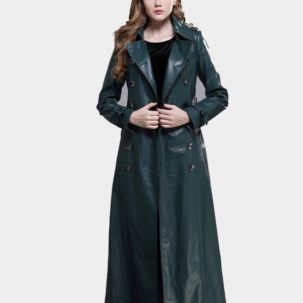 Mysterious Allurement Womens Leather Coat