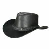 leather cowboy hat