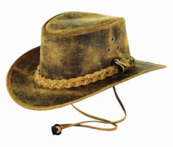 Men's Western Cowboy Style Leather Hat