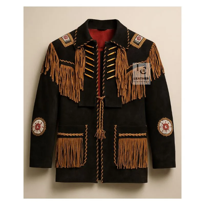 Sophisticated Mens Western Leather Jacket MWJ2002