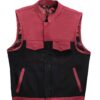 Stinger Biker Vest Or Hunt Club Quilted Blood Black Leather Vest