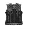Women's Stinger Biker Vest Or Hunt Club Quilted Leather Vest