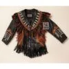 Women’s Black Leather Cowgirl Western Jacket WWLJ2
