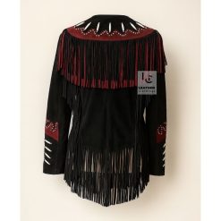 Women's Black Suede Cowgirl Western Jacket WWSJ109