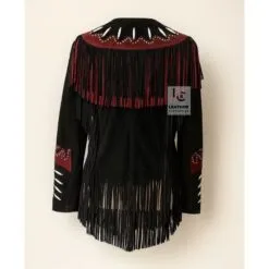Women's Black Suede Cowgirl Western Jacket WWSJ109