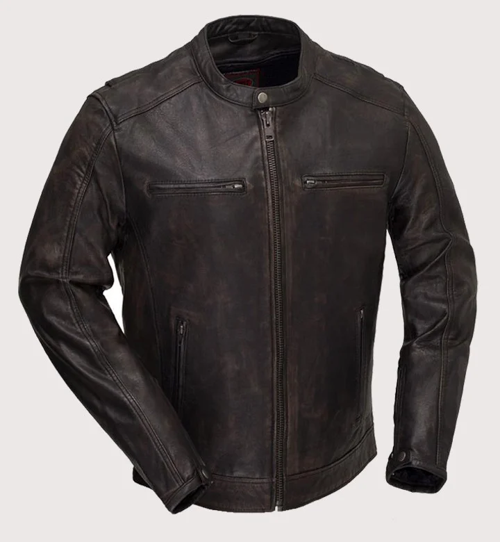 Hipster Men's Motorcycle Leather Jacket