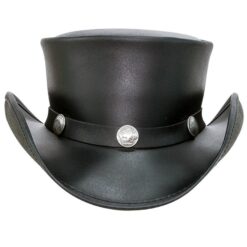 Pale Ride El Dorado Black Top Hat With Five Cent Buffalo Nickel Band