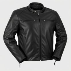 Biker Leather Jacket Men - Scooter Style