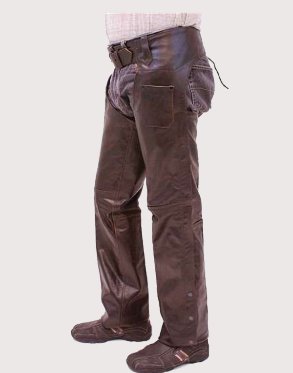 Showy masher leather womens chaps