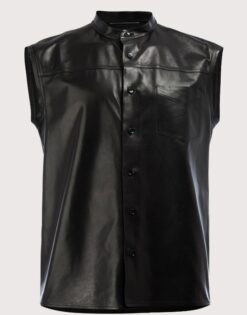 Alternative view of Soldier Sleeveless Leather Shirt