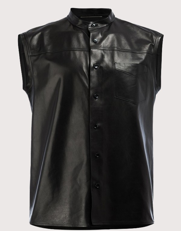 Alternative view of Soldier Sleeveless Leather Shirt