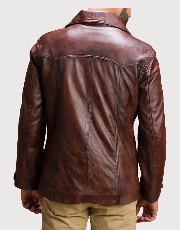 Vincent Alley Brown Leather Jacket - Image 5