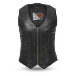 Women's Motorcycle Leather Vest