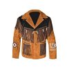 Fringe Suede Jacket - Native American design MLJ88