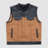 Men's hunt club canvas leather vest