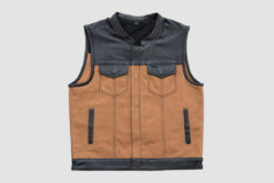 Men's hunt club canvas leather vest