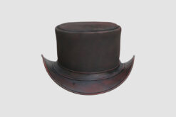 El Dorado Top Hat with a Red Waxed Leather Simple Band