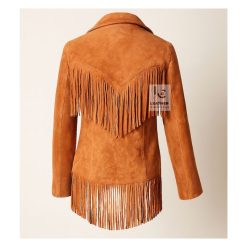 Western Cowgirl Brown Suede Jacket WSJ115A (1)