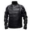 Captain America Winter Soldier Bucky Barnes Leather Jacket