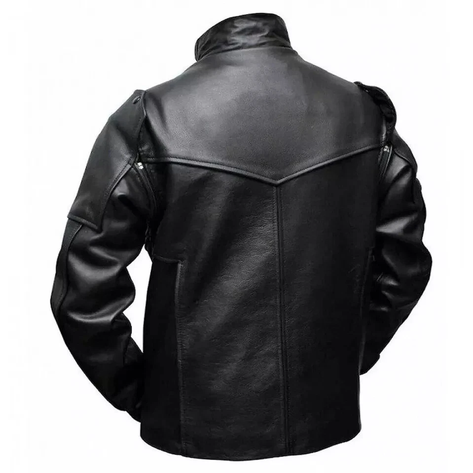 Captain America Winter Soldier Bucky Barnes Leather Jacket