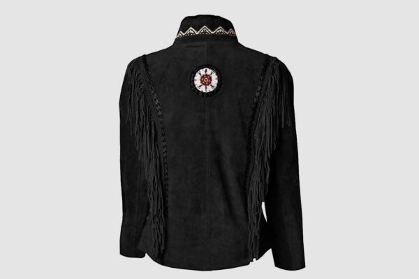 Alternative view of Black Leather Cowboy Jackets - Mens Cowboy Jacket