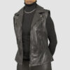 Black Leather Vest For Women
