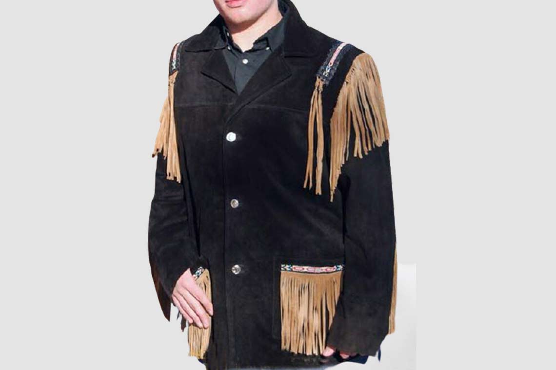 Black Western Fringe Jacket