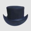 El Dorado Top Hat Blue Waxed Leather Simple Band, TH112C