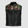 Men's Camouflage Leather Vest